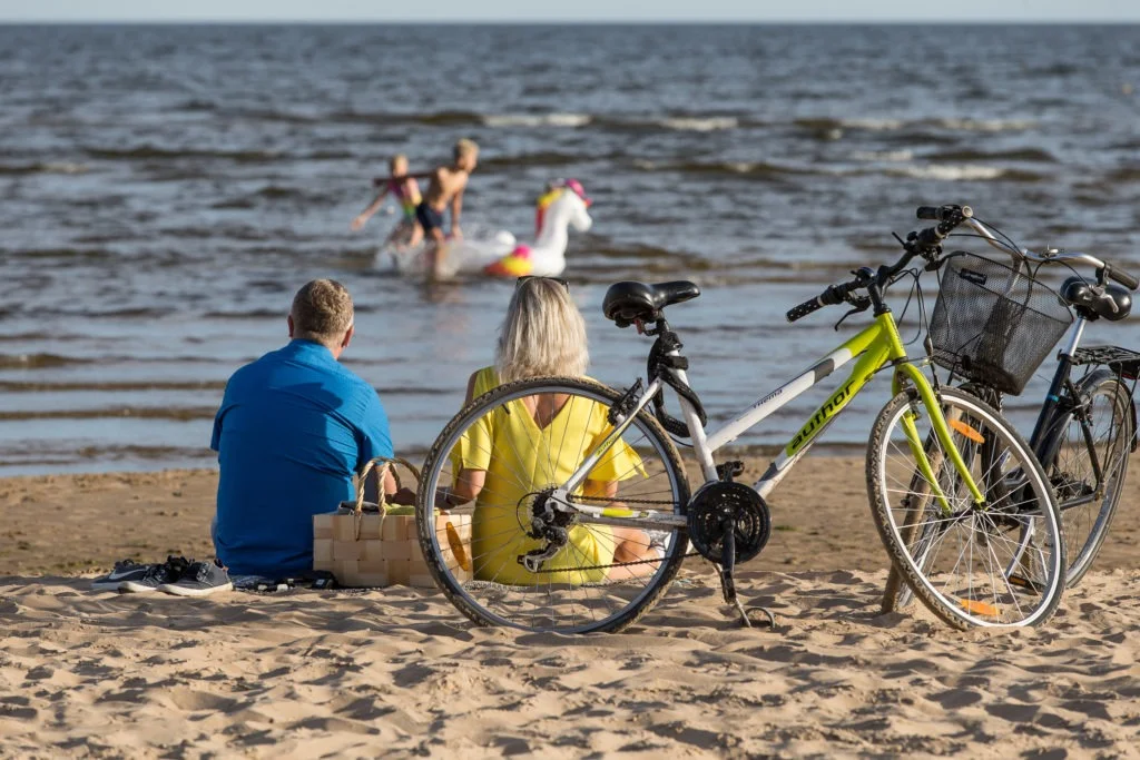 Pere jalgratastega Peipsi järve kaldal