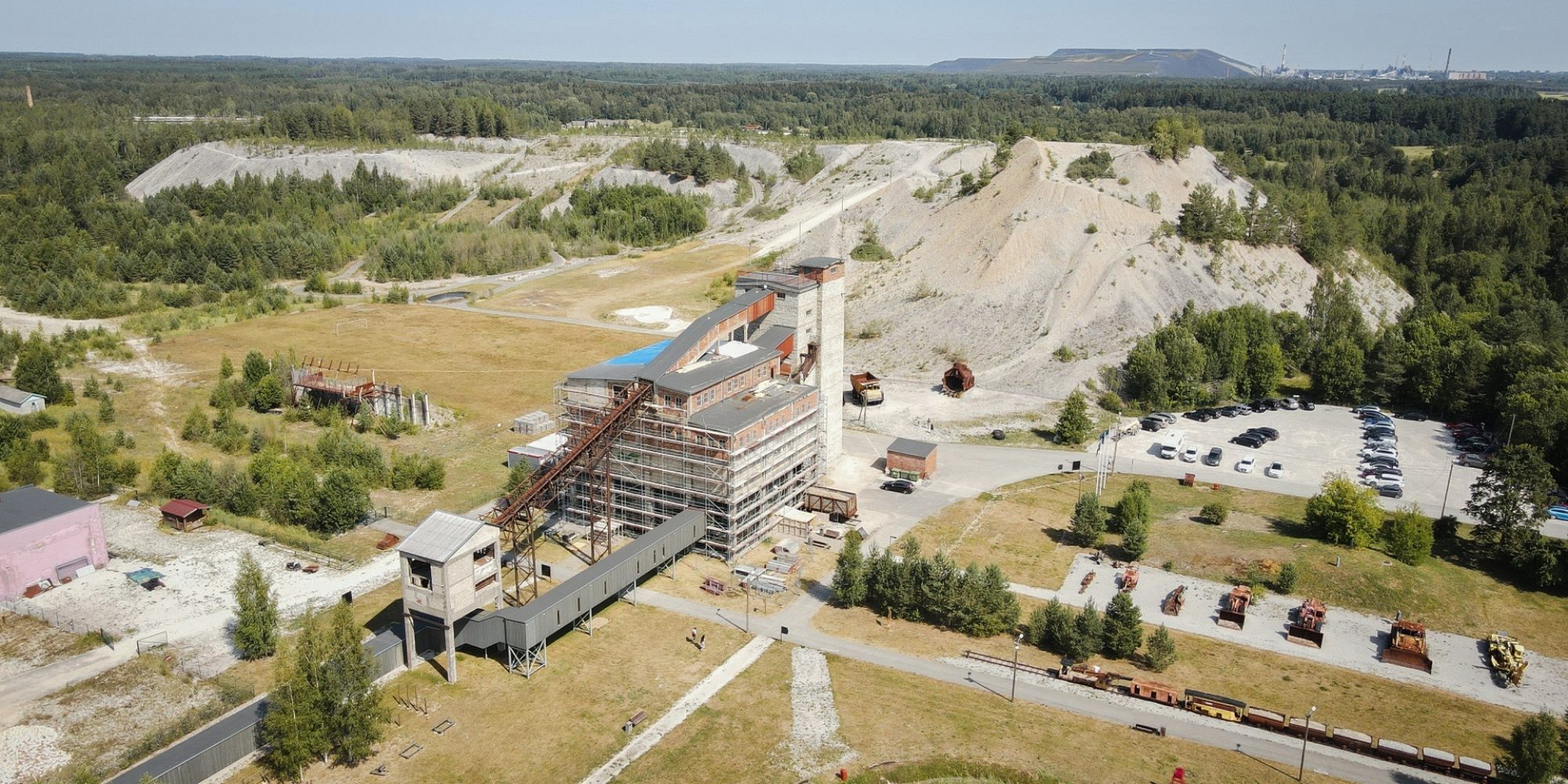 Eesti Kaevandusmuuseum Ida-Virumaal, territoorium õhust